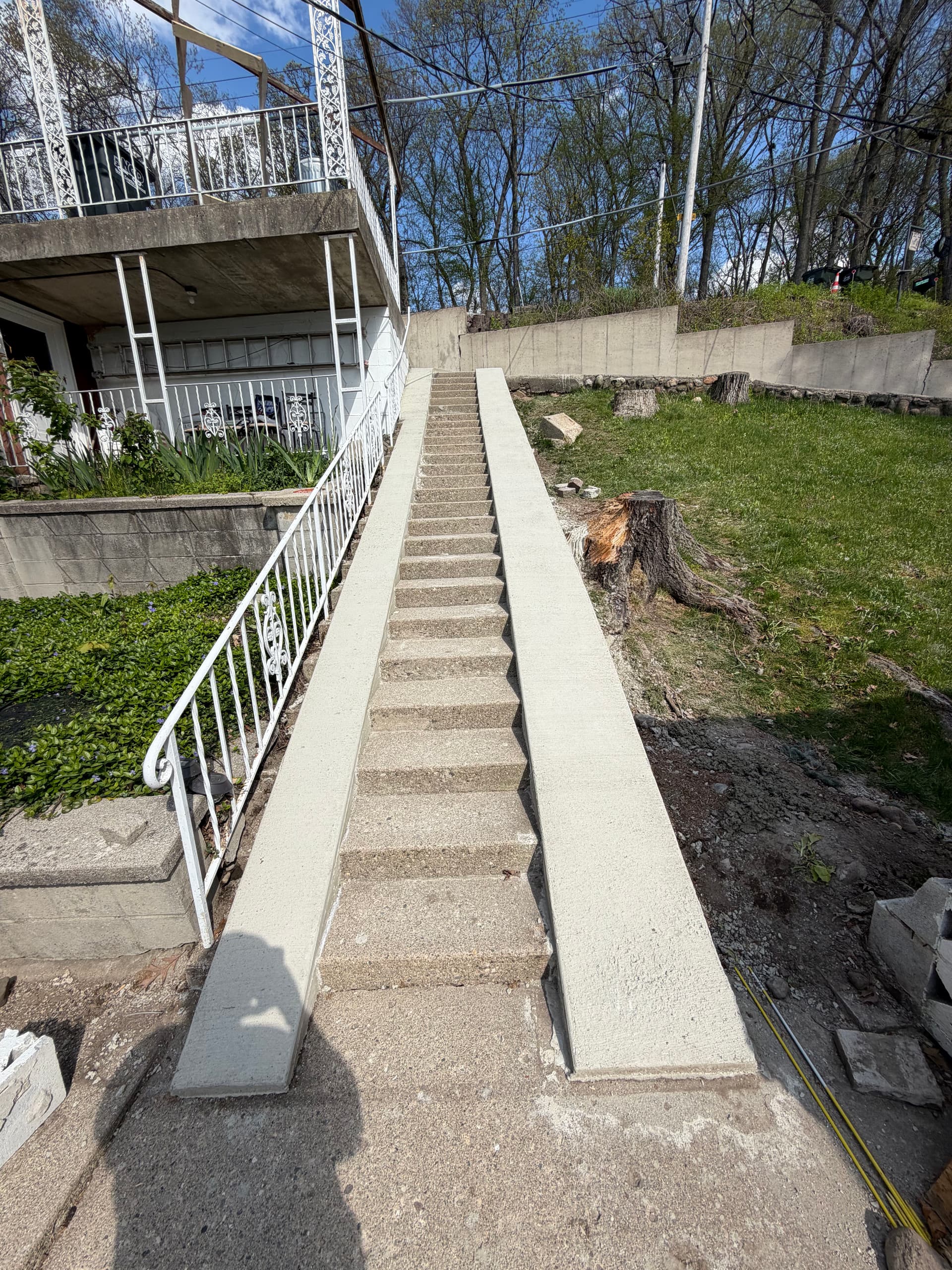 Gallery photos for Concrete Ramp and New Stairs Added to Lakeside Entry: Image #3
