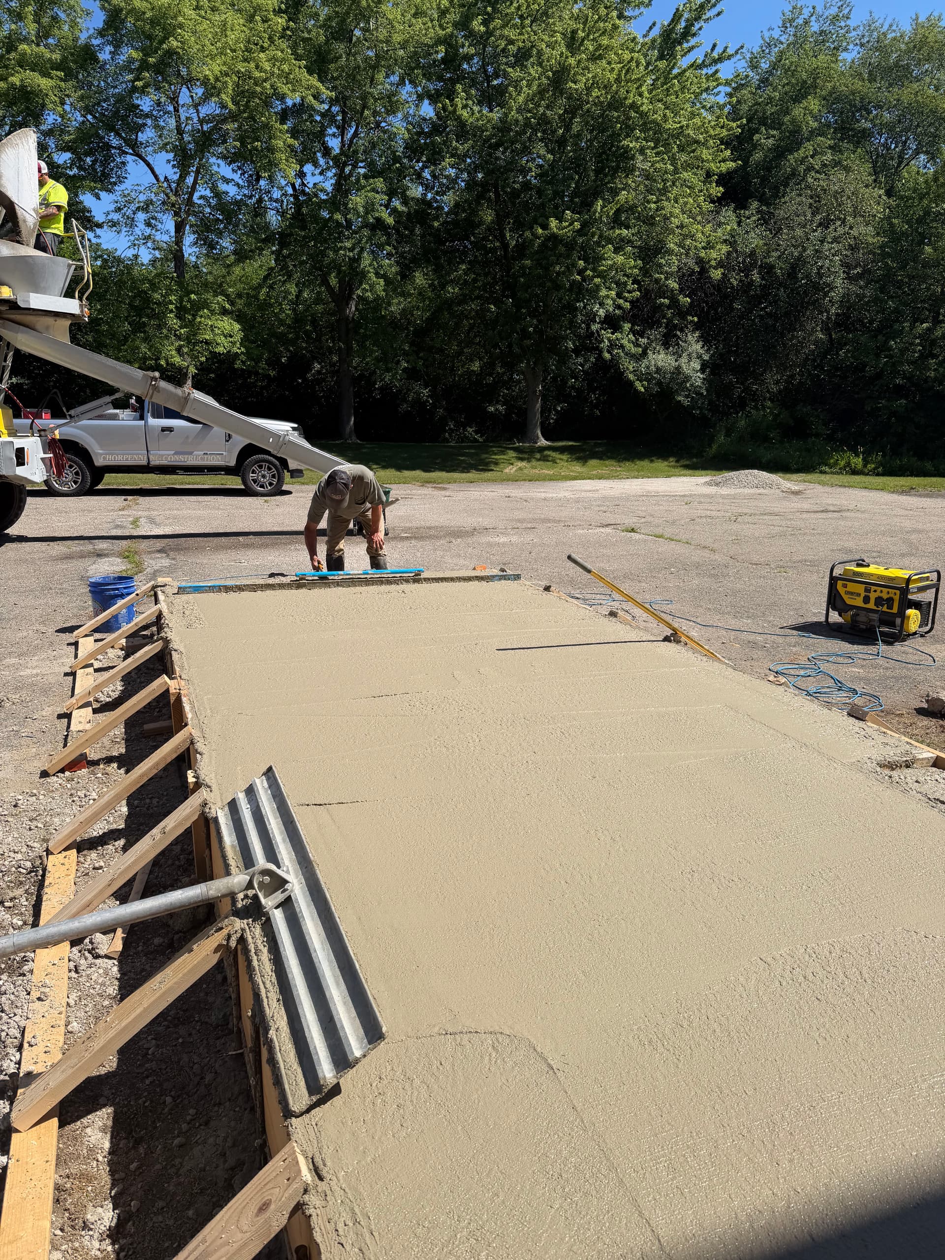 Gallery photos for Concrete Equipment Pad Poured and Finished for Air Cleaner Unit: Image #5
