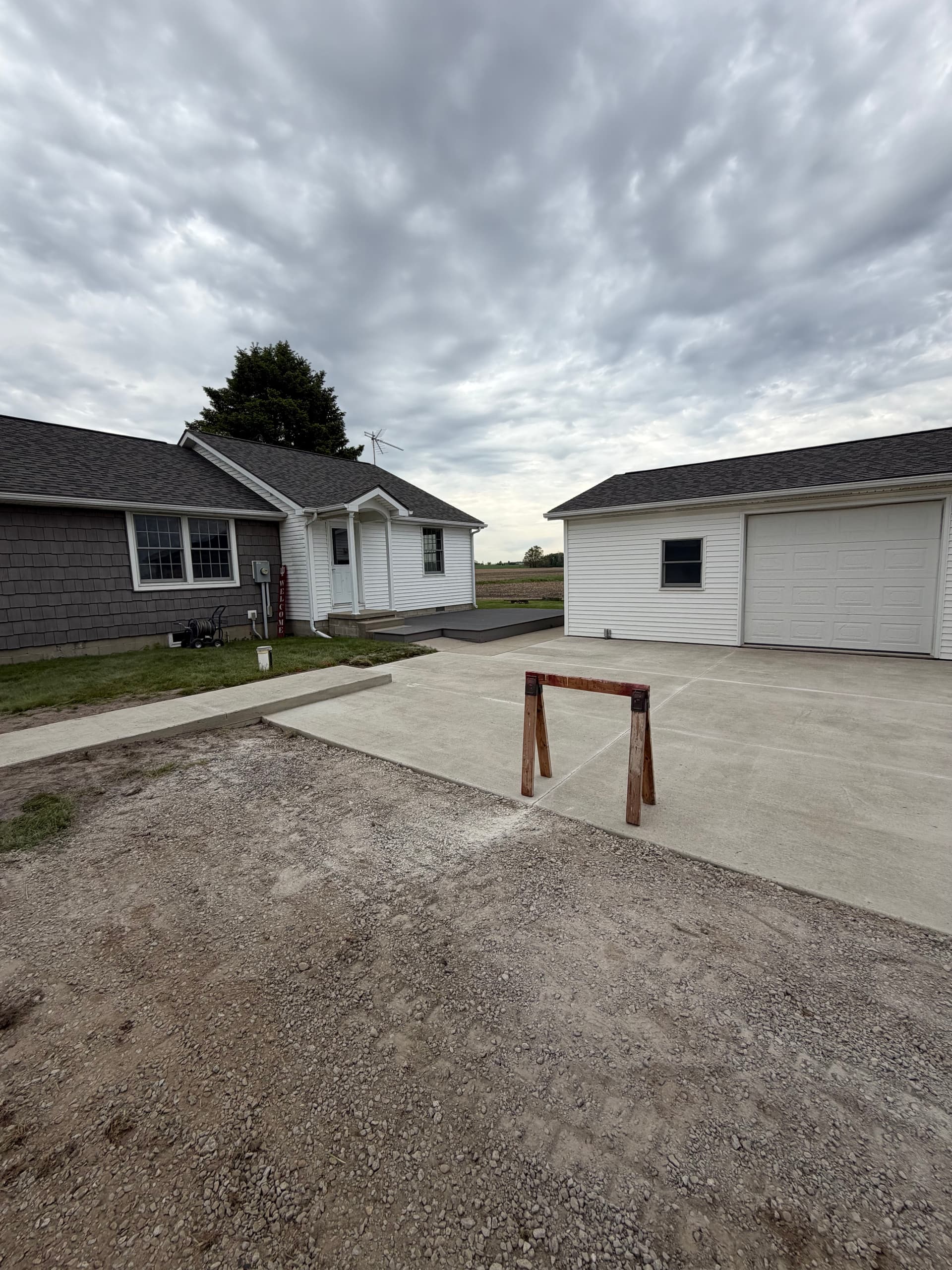 Gallery photos for New Concrete Driveway and Sidewalk in Ashley Indiana: Image #3