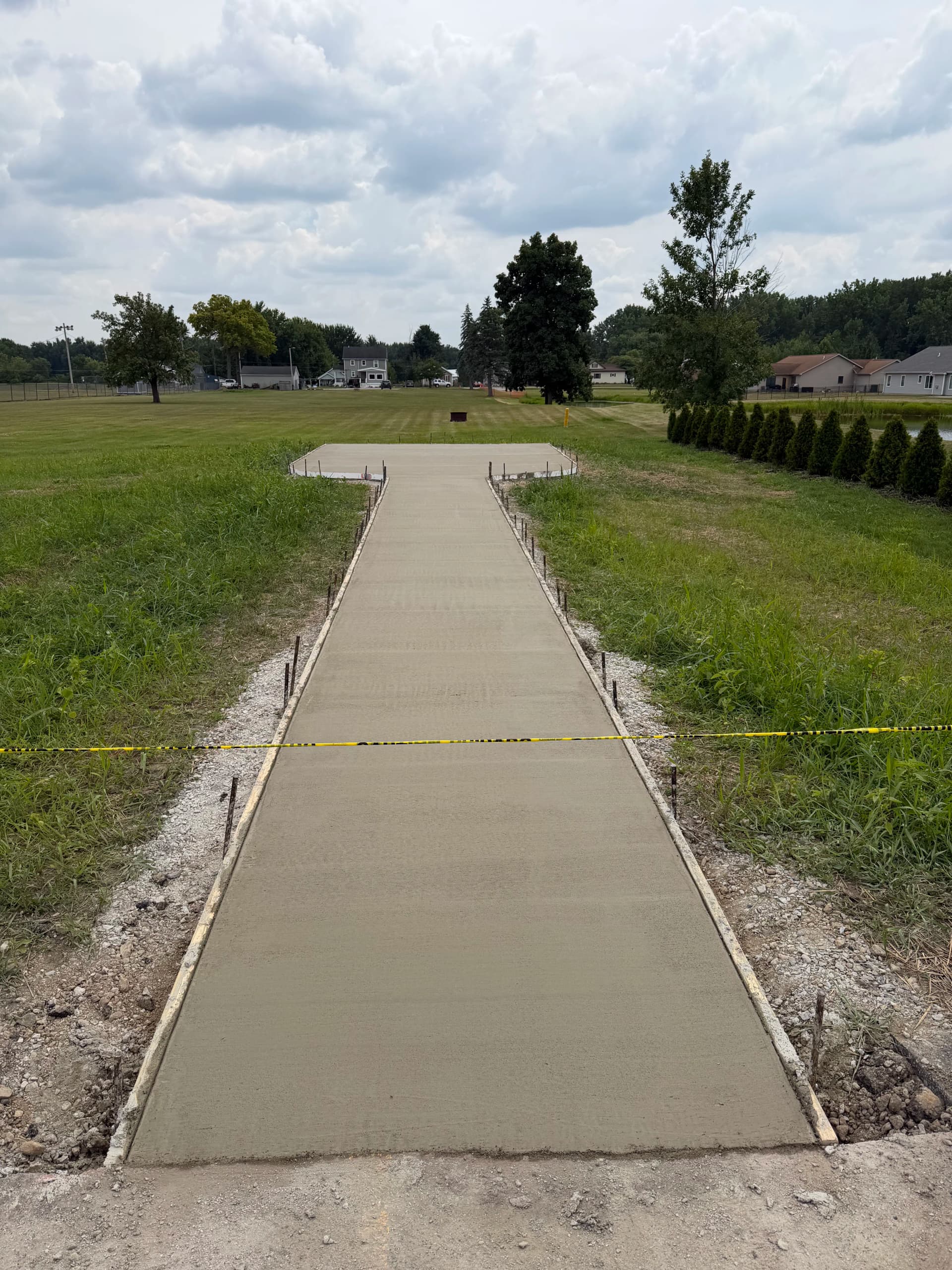 Gallery photos for Concrete Pad and Sidewalk Built for a Pergola Space: Image #4