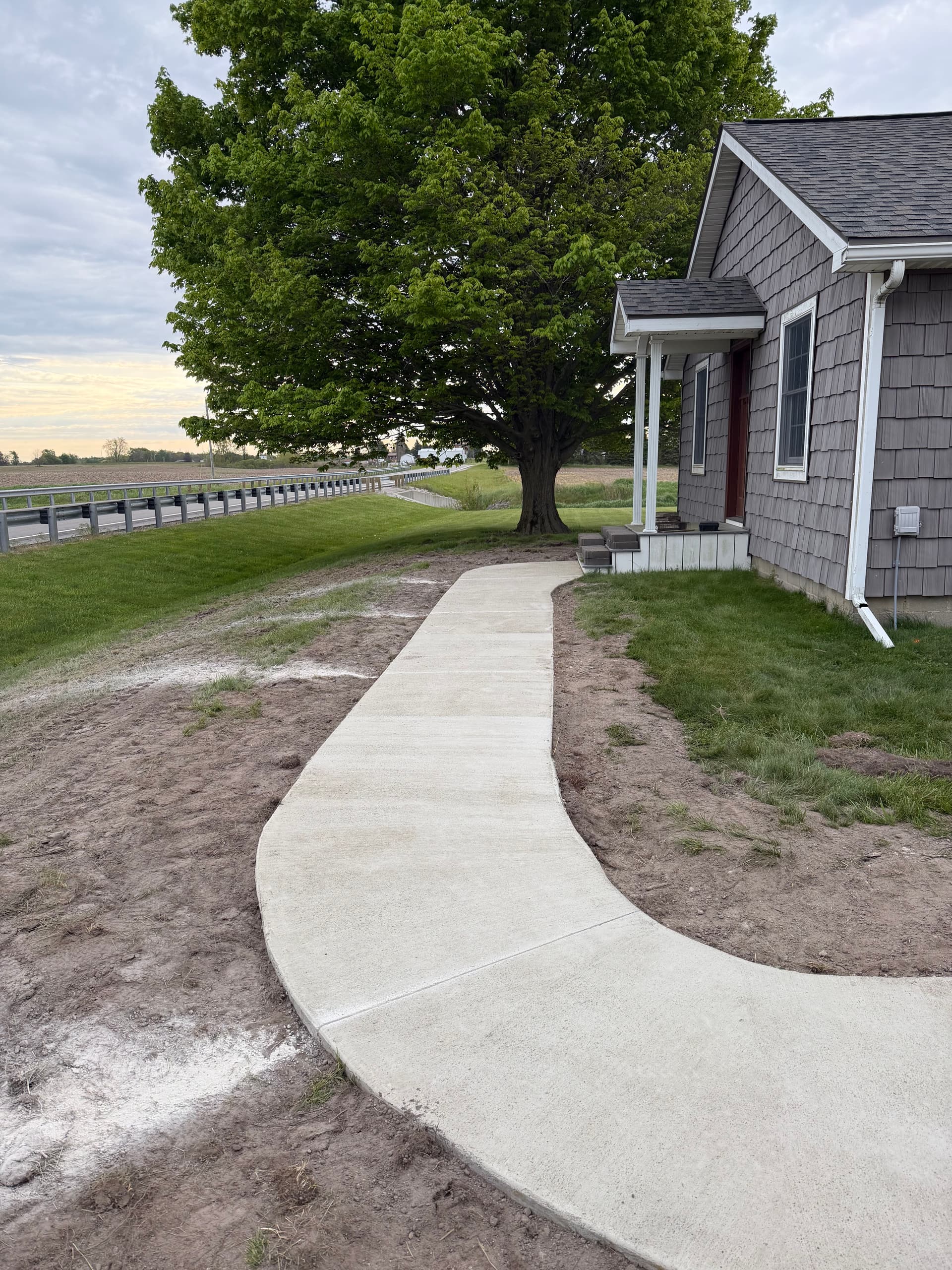 Gallery photos for New Concrete Driveway and Sidewalk in Ashley Indiana: Image #5