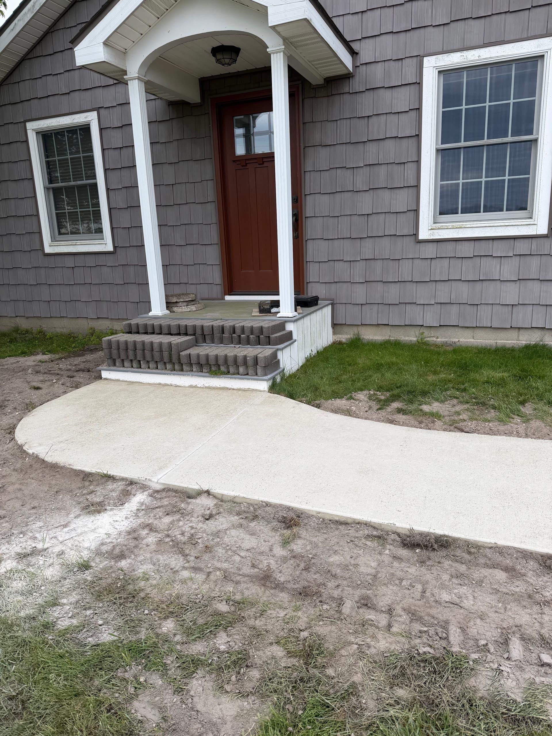 Gallery photos for New Concrete Driveway and Sidewalk in Ashley Indiana: Image #6