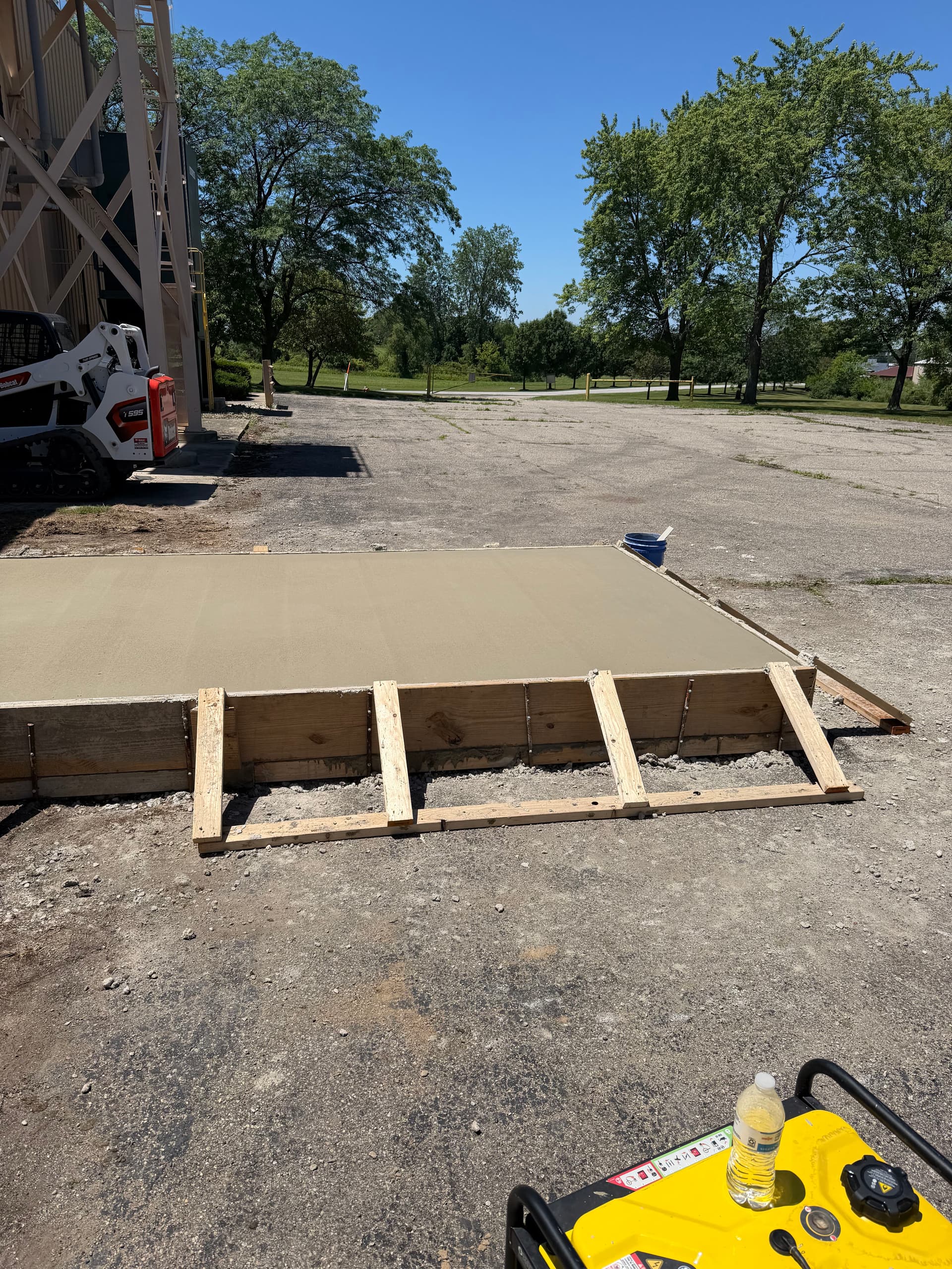Gallery photos for Concrete Equipment Pad Poured and Finished for Air Cleaner Unit: Image #6
