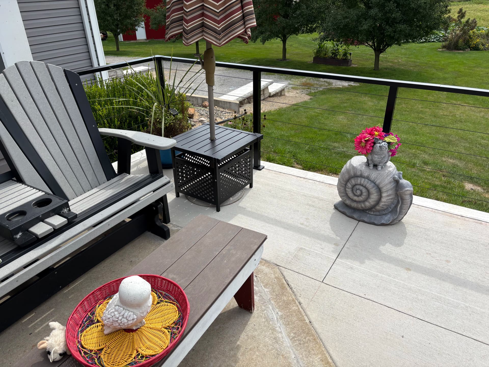 Gallery photos for Concrete Patio Extension with Railing in Auburn Indiana: Image #4