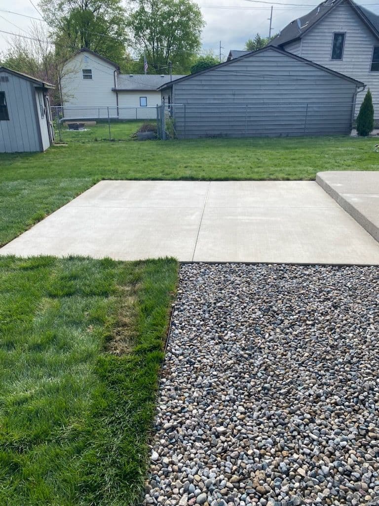 Concrete Patio Enhancement in Auburn Indiana